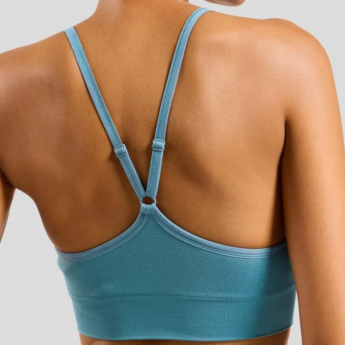 Odlo Sports Bras The Padded Seamless Soft 20 Sports Bra Provincial Blue 8211 Women