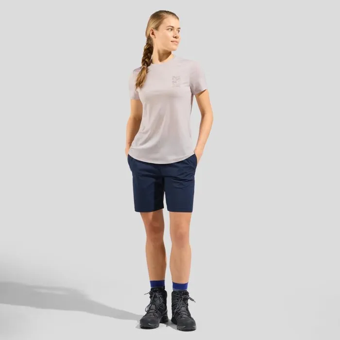 Odlo Tshirts and Polos Ascent Merino 160 Tree TShirt Silver Cloud 8211 Women