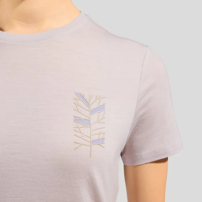 Odlo Tshirts and Polos Ascent Merino 160 Tree TShirt Silver Cloud 8211 Women
