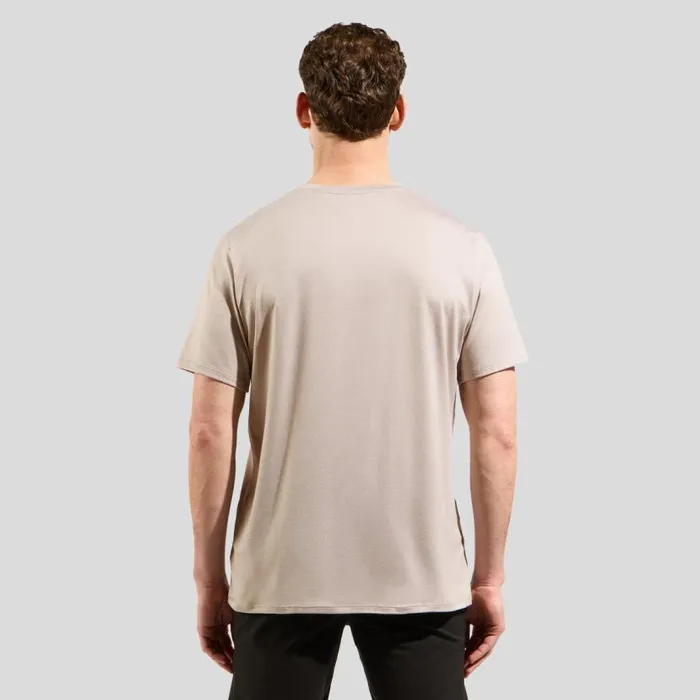 Odlo Tshirts and Polos Ascent Sun Sea Mountains TShirt Silver Cloud Melange 8211 Men