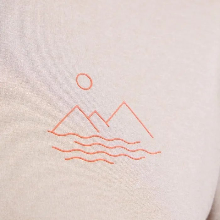 Odlo Tshirts and Polos Ascent Sun Sea Mountains TShirt Silver Cloud Melange 8211 Women