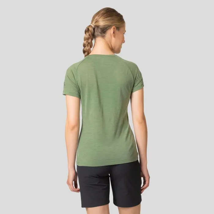 Odlo Tshirts and Polos The Ascent Performance Wool Light Sunrise TShirt Loden Frost Melange 8211 Women