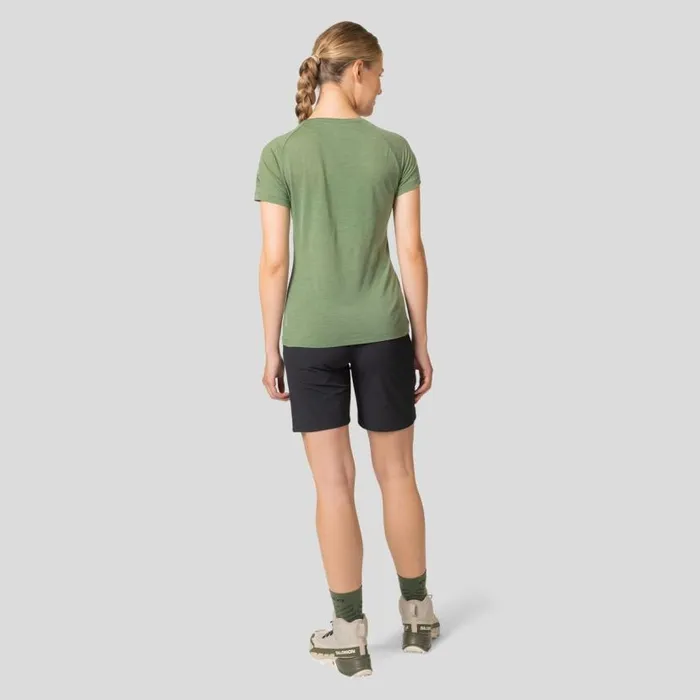 Odlo Tshirts and Polos The Ascent Performance Wool Light Sunrise TShirt Loden Frost Melange 8211 Women