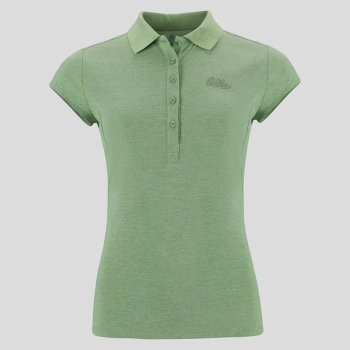 Odlo Tshirts and Polos The Kumano Polo Shirt Loden Frost Melange 8211 Women