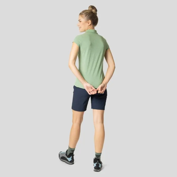 Odlo Tshirts and Polos The Kumano Polo Shirt Loden Frost Melange 8211 Women