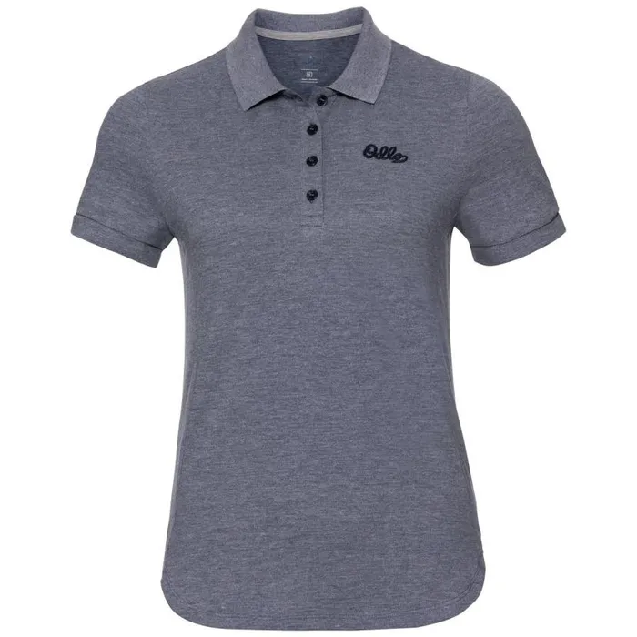 Odlo Tshirts and Polos The Trim Polo Shirt Peacoat Melange 8211 Women