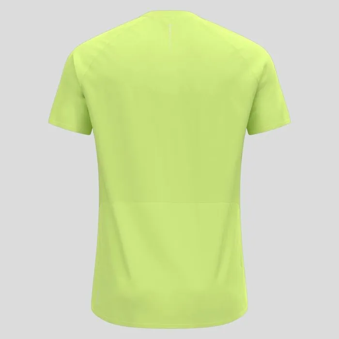 Odlo Tshirts and Polos The XAlp HalfZip Running TShirt Sharp Green 8211 Men