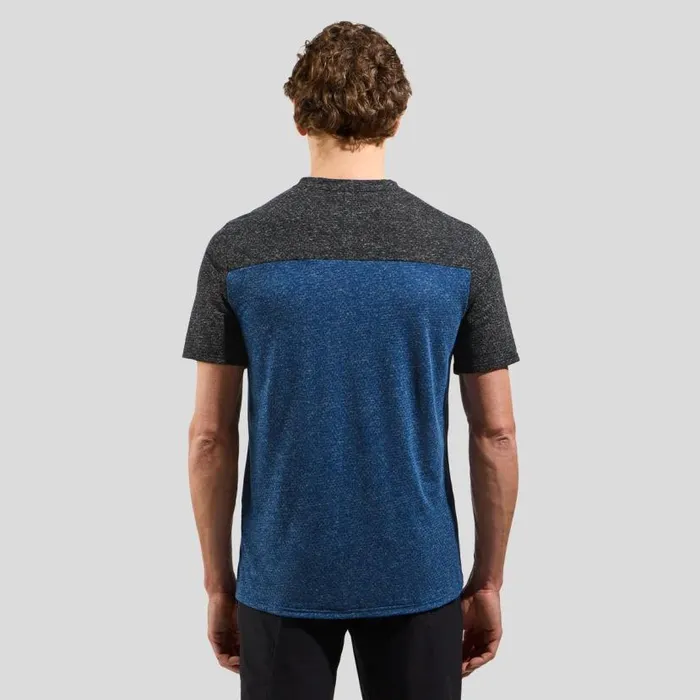 Odlo Tshirts and Polos The XAlp Linencool Mtb Tee Black 8211 Limoges 8211 Men