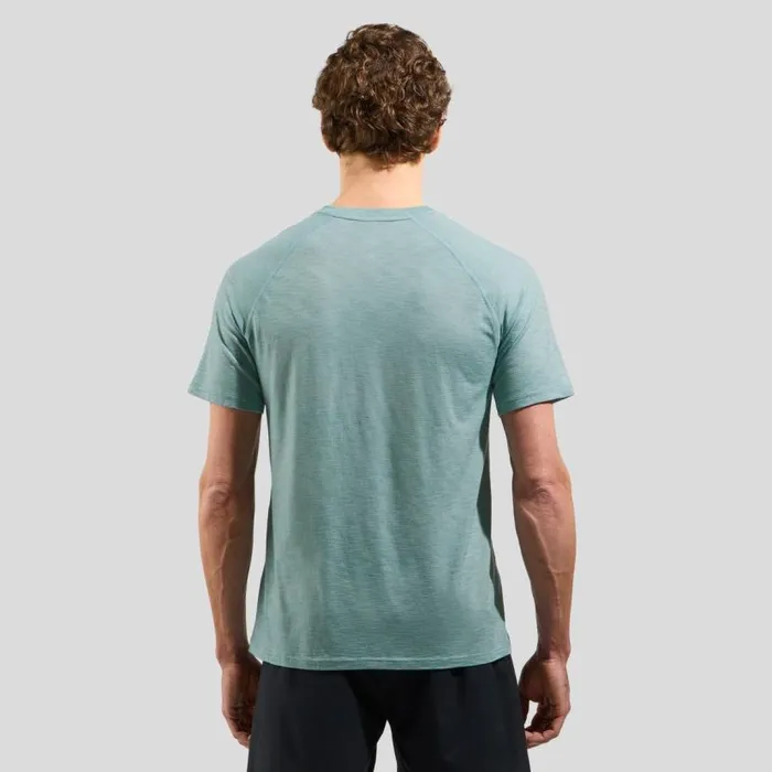 Odlo Tshirts and Polos The XAlp Performance Wool 115 Trail Running TShirt Arctic Melange 8211 Men
