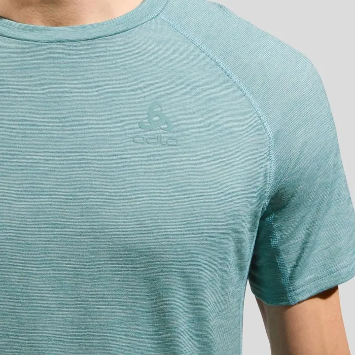 Odlo Tshirts and Polos The XAlp Performance Wool 115 Trail Running TShirt Arctic Melange 8211 Men