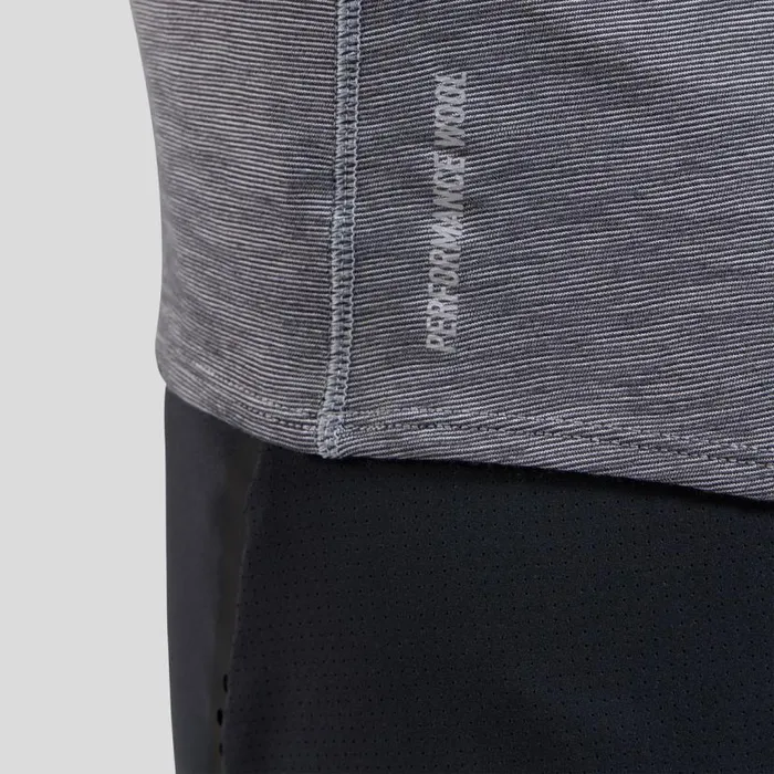 Odlo Tshirts and Polos The XAlp Performance Wool 115 Trail Running TShirt Grey Melange 8211 Women