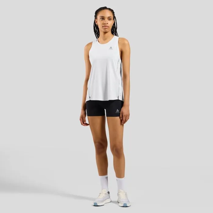 Odlo Tshirts and Polos The Zeroweight ChillTec Running Tank White 8211 Women