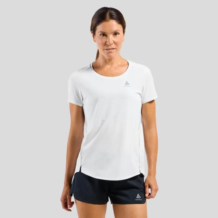 Odlo Tshirts and Polos The Zeroweight ChillTec TShirt White 8211 Women