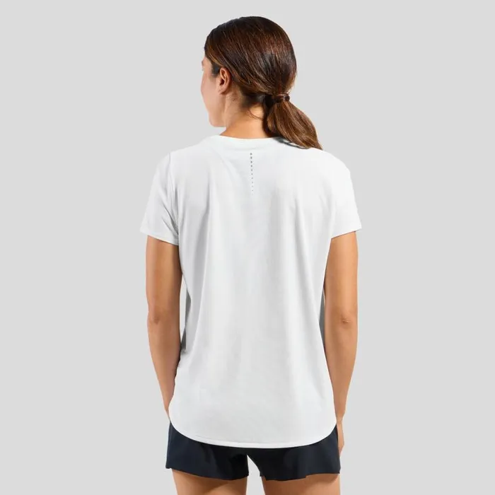 Odlo Tshirts and Polos The Zeroweight ChillTec TShirt White 8211 Women