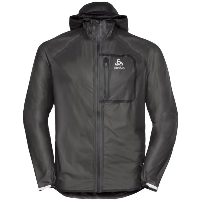 Odlo Training The Zeroweight Dual Dry Performance Knit Waterproof Running Jacket Black 8211 Men