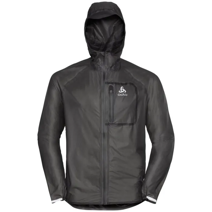 Odlo Training The Zeroweight Dual Dry Performance Knit Waterproof Running Jacket Black 8211 Men