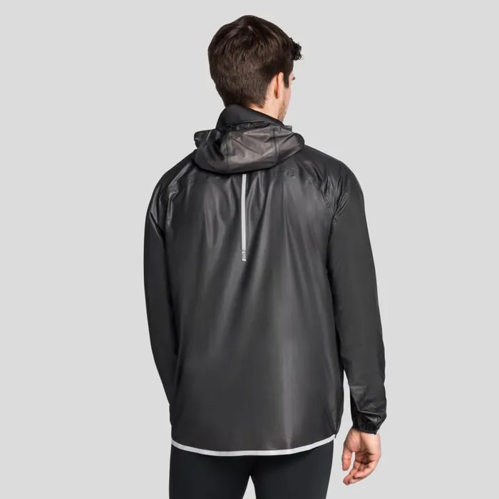 Odlo Training The Zeroweight Dual Dry Performance Knit Waterproof Running Jacket Black 8211 Men