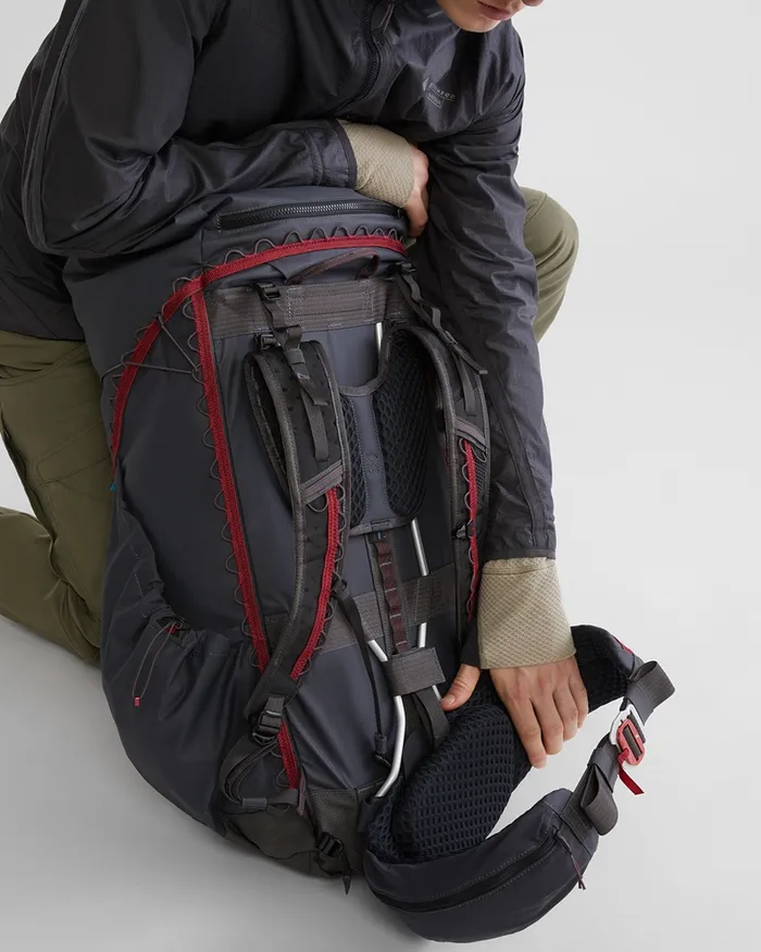 Raido 20 Lightweight Retina Backpack 55L Raven MenWomen Klttermusen MultiDay Backpacks 32100l