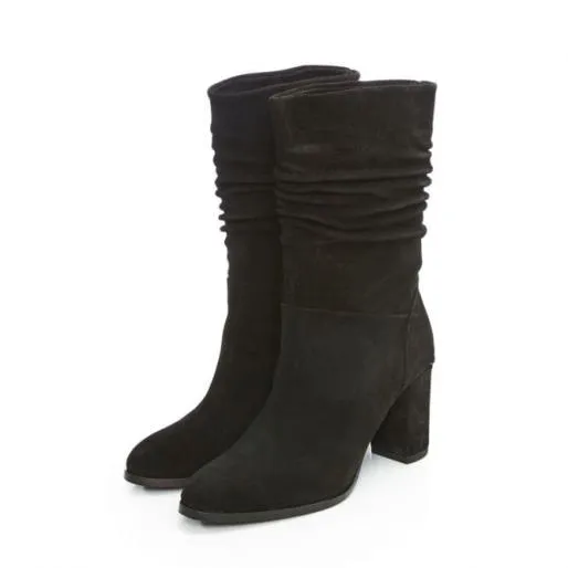 Rogue Black Suede Women Moda In Pelle Ankle Boots Rogue Black Suede Women Moda In Pelle Ankle Boots