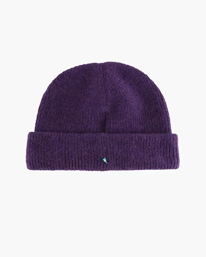 Runa Beanie Black Plum MenWomen Klttermusen Beanies and Headbands