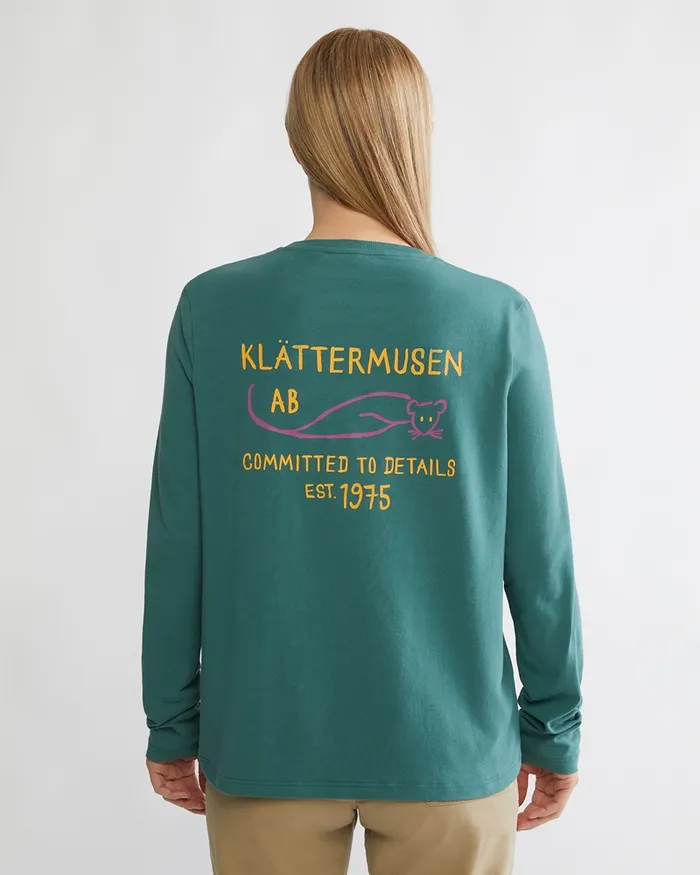 Runa Commitment 20 LongSleeve Tee Frost Green Women Klttermusen TShirts