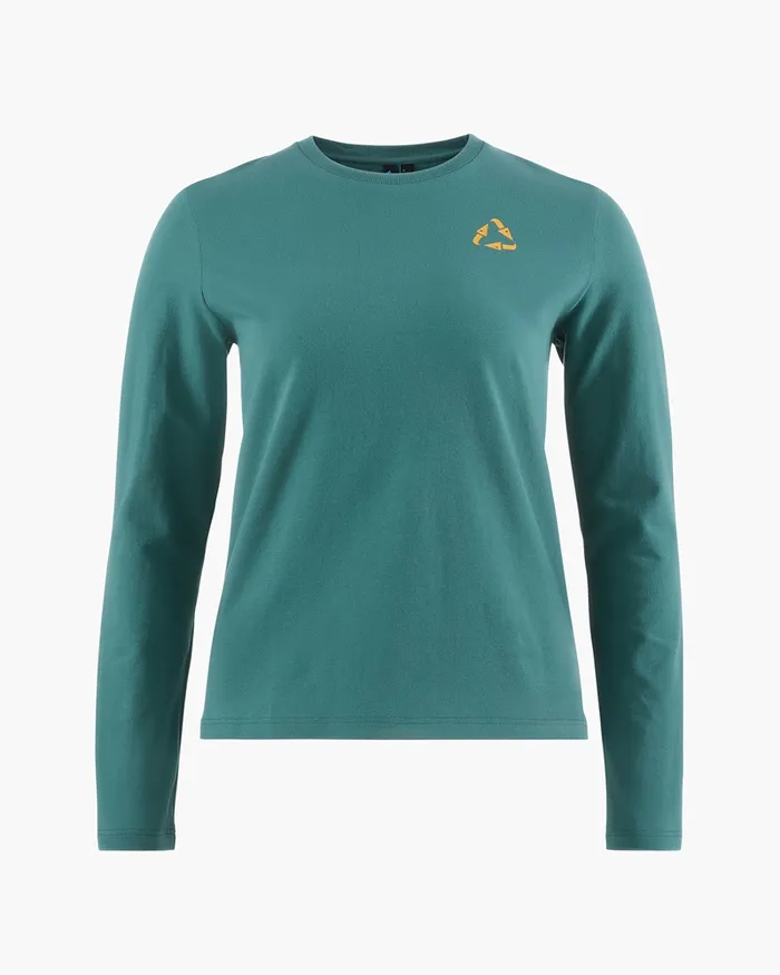 Runa Commitment 20 LongSleeve Tee Frost Green Women Klttermusen TShirts