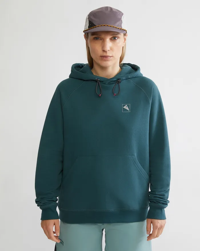 Runa Elements Organic Cotton Hoodie Grey Melange Women Klttermusen Fleeces and Sweaters