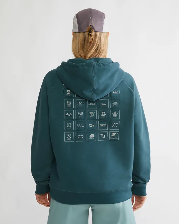 Runa Elements Organic Cotton Hoodie Grey Melange Women Klttermusen Fleeces and Sweaters