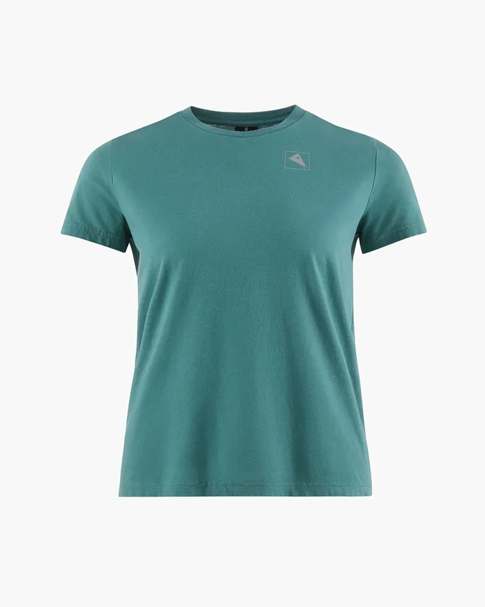 Runa Elements Organic Cotton Short Sleeve Tee Frost Green Women Klttermusen TShirts