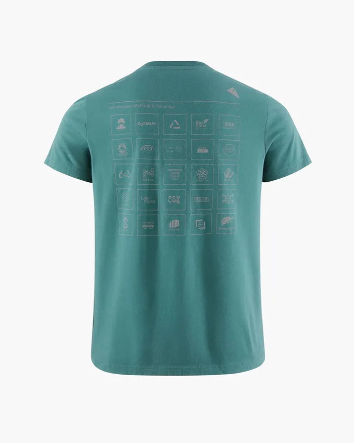 Runa Elements Organic Cotton Short Sleeve Tee Frost Green Women Klttermusen TShirts