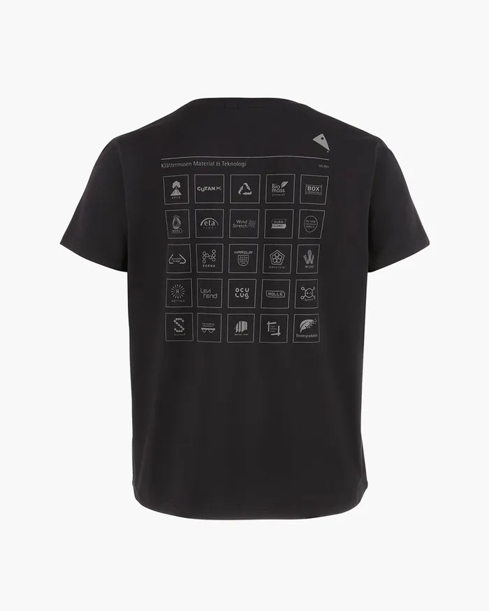 Runa Elements Organic Cotton Short Sleeve Tee Raven Women Klttermusen TShirts
