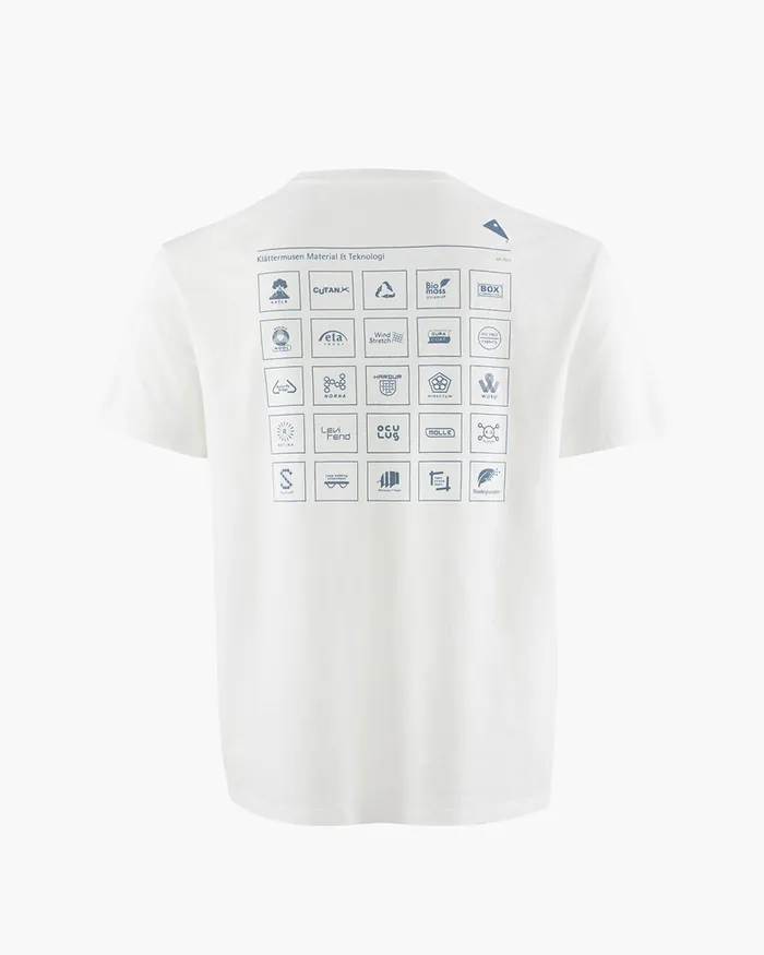 Runa Elements Organic Cotton Short Sleeve Tee Snow Men Klttermusen TShirts