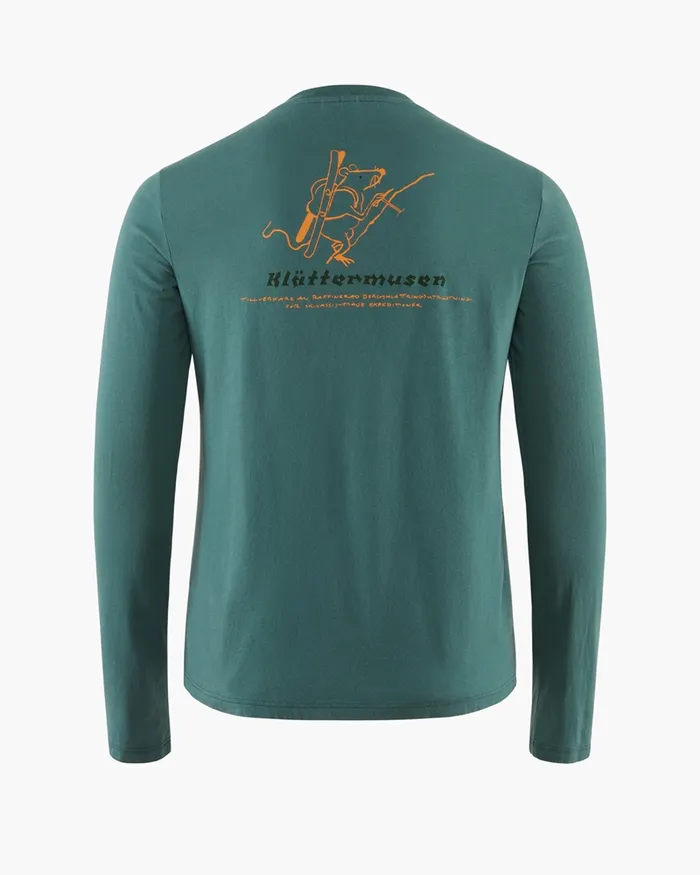 Runa Endeavour Long Sleeve Tee Frost Green Women Klttermusen TShirts