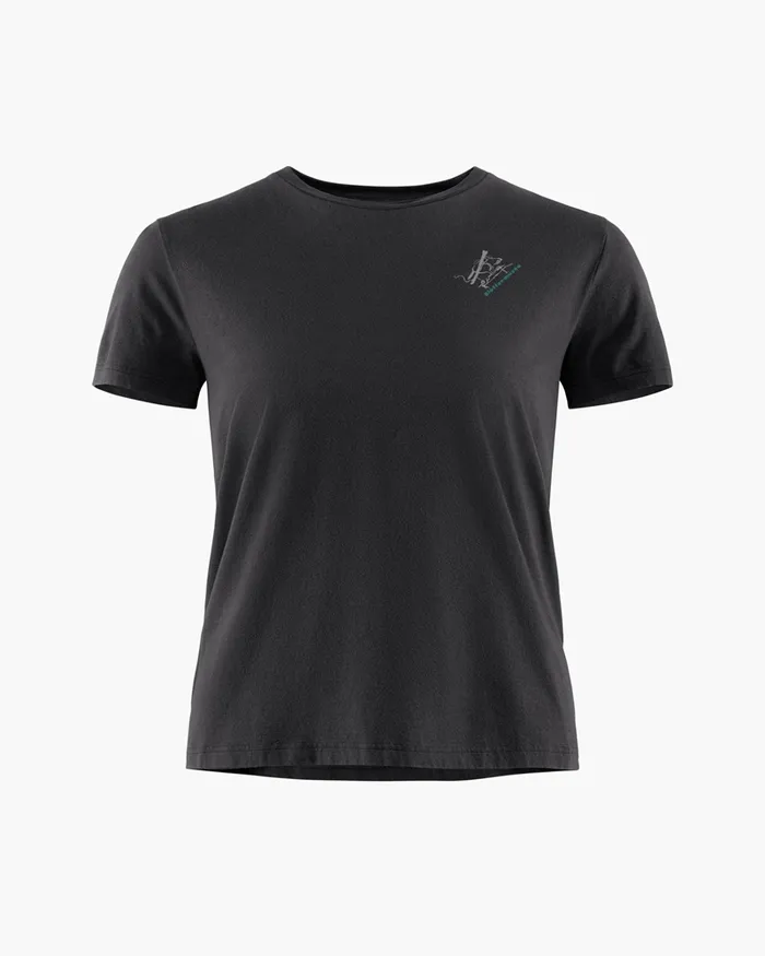 Runa Endeavour Short Sleeve Tee Raven Women Klttermusen TShirts