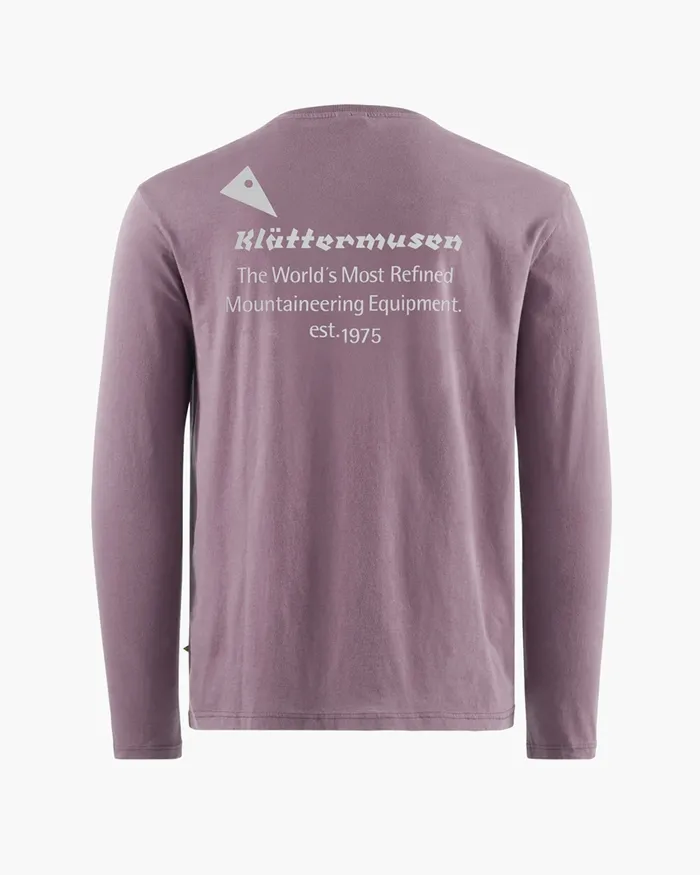 Runa Maker Long Sleeve Tee Black Plum Men Klttermusen TShirts