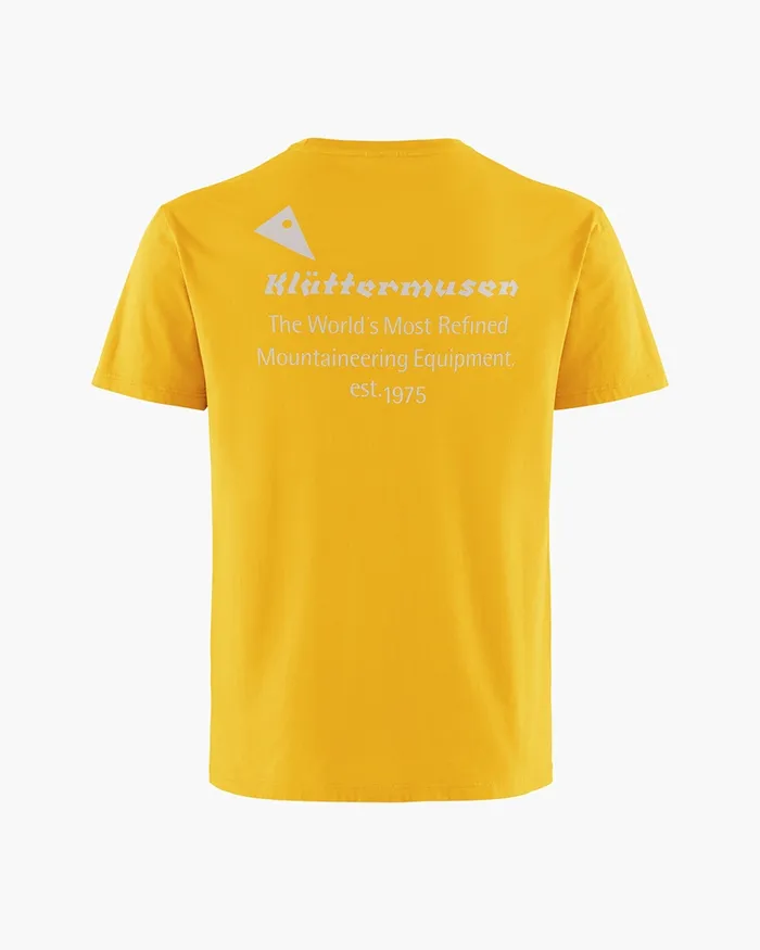 Runa Maker Short Sleeve Tee Pure Yellow Men Klttermusen TShirts