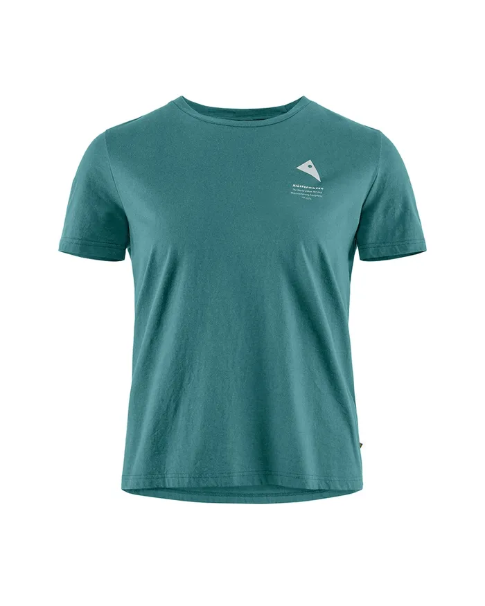 Runa Maker WoShort Sleeve Tee Frost Green Women Klttermusen TShirts