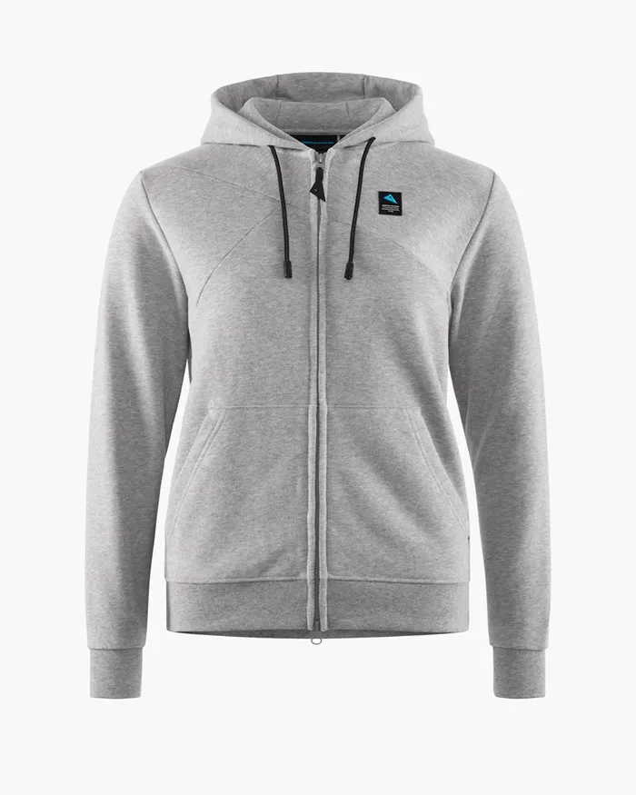 Runa Maker Zip Hoodie WoZipped Sweater Grey Melange Women Klttermusen Fleeces and Sweaters Runa Maker Zip Hoodie WoZipped Sweater Grey Melange Women Klttermusen Fleeces and Sweaters