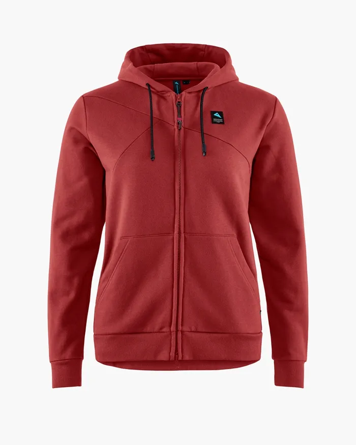 Runa Maker Zip Hoodie WoZipped Sweater Rose Red Women Klttermusen Fleeces and Sweaters Runa Maker Zip Hoodie WoZipped Sweater Rose Red Women Klttermusen Fleeces and Sweaters