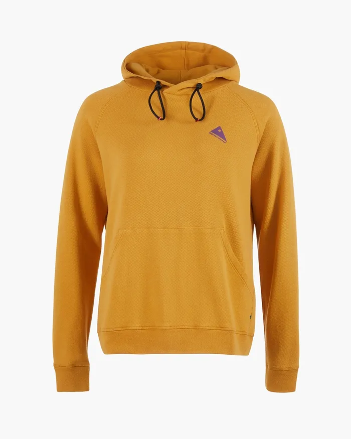 Runa Nomad Lightweight Organic Cotton Hoodie Amber Gold Women Klttermusen Fleeces and Sweaters Runa Nomad Lightweight Organic Cotton Hoodie Amber Gold Women Klttermusen Fleeces and Sweaters