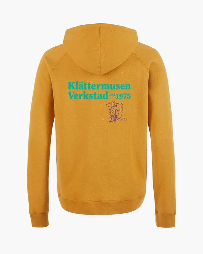Runa Nomad Lightweight Organic Cotton Hoodie Amber Gold Women Klttermusen Fleeces and Sweaters