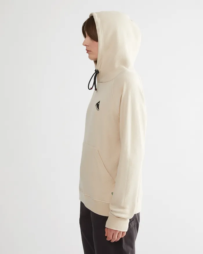 Runa Nomad Lightweight Organic Cotton Hoodie Amber Gold Women Klttermusen Fleeces and Sweaters