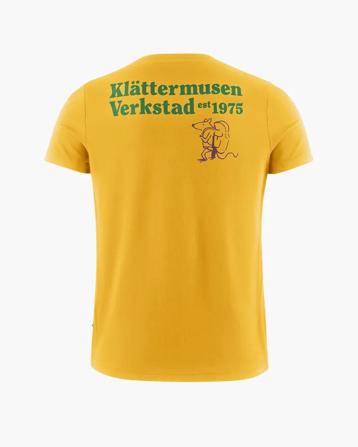 Runa Nomad Organic Cotton Short Sleeve Tee Pure Yellow Women Klttermusen TShirts