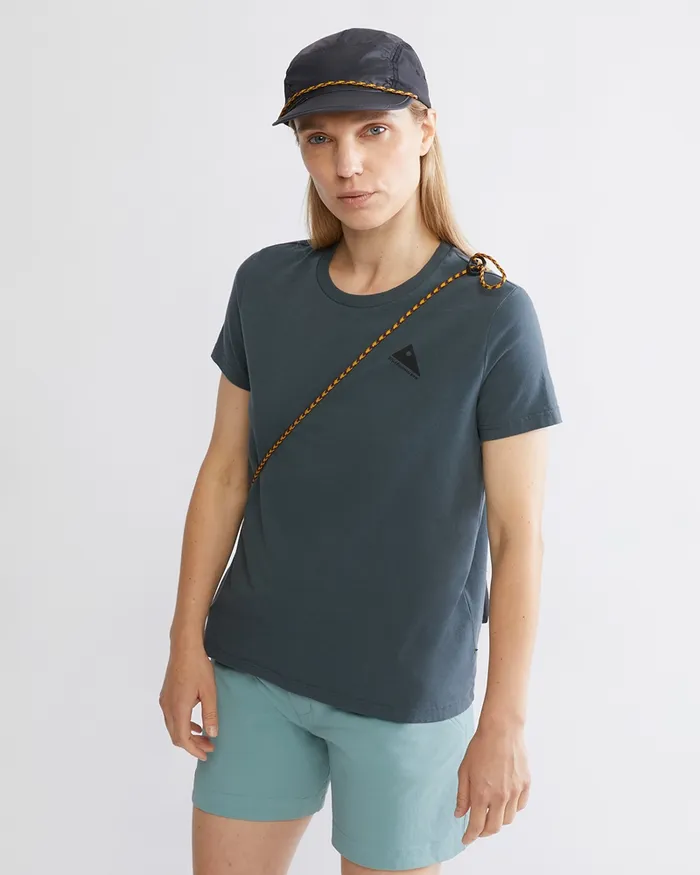 Runa Nomad Organic Cotton Short Sleeve Tee Pure Yellow Women Klttermusen TShirts
