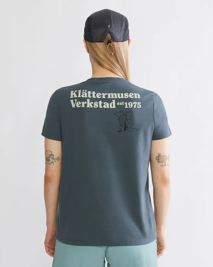 Runa Nomad Organic Cotton Short Sleeve Tee Pure Yellow Women Klttermusen TShirts
