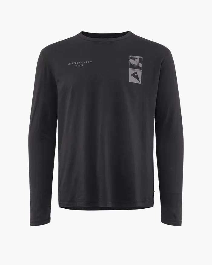Runa Refined Long Sleeve Tee Raven Men Klttermusen TShirts