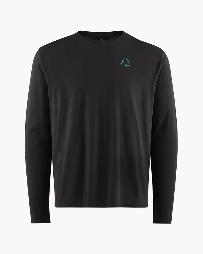 Runa Scrambling Organic Cotton Long Sleeve Tee Raven Men Klttermusen TShirts