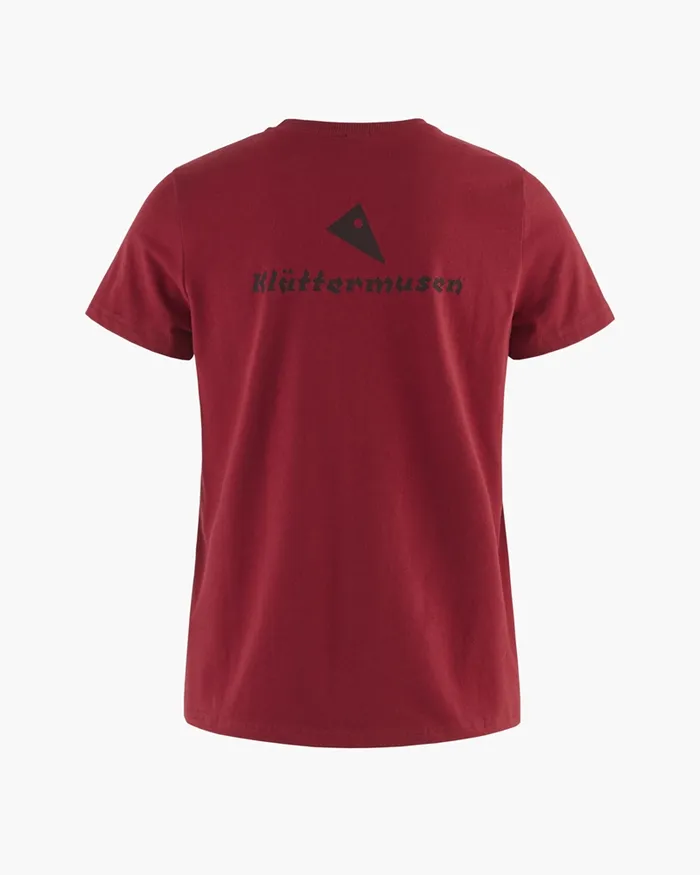 Runa Statement Legacy Short Sleeve Tee Burnt Russet Women Klttermusen TShirts