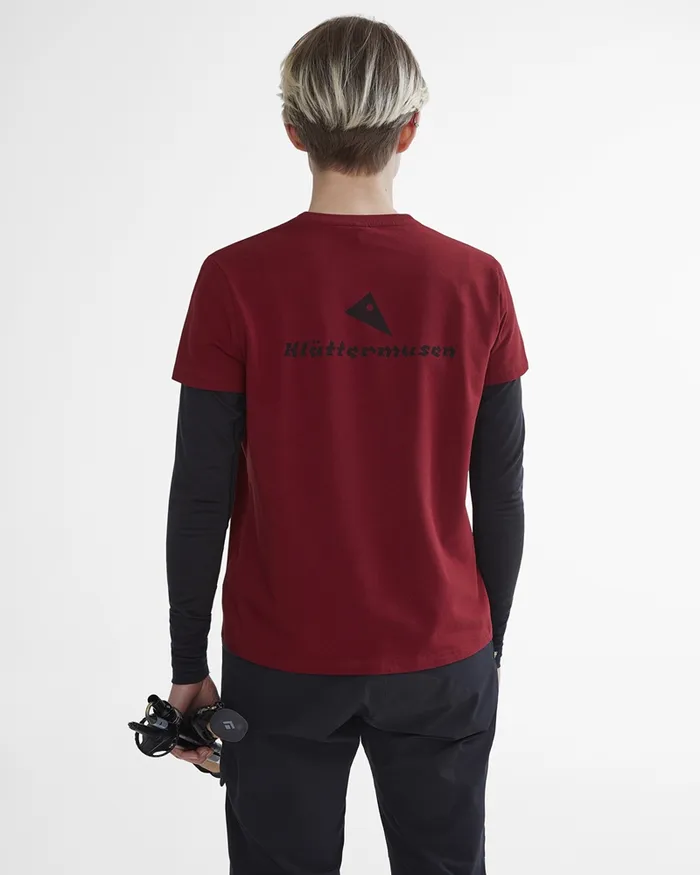Runa Statement Legacy Short Sleeve Tee Burnt Russet Women Klttermusen TShirts