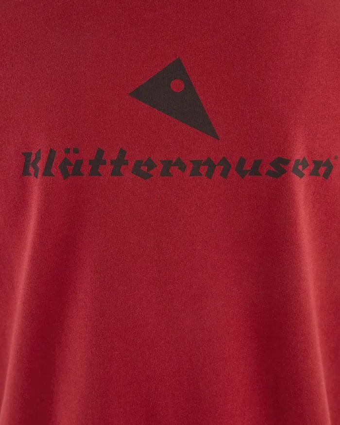 Runa Statement Legacy Short Sleeve Tee Burnt Russet Women Klttermusen TShirts